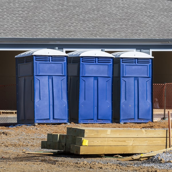 what is the maximum capacity for a single portable restroom in Fortville Indiana